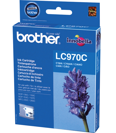 Cartucho Tinta Brother LC970 Cian Original