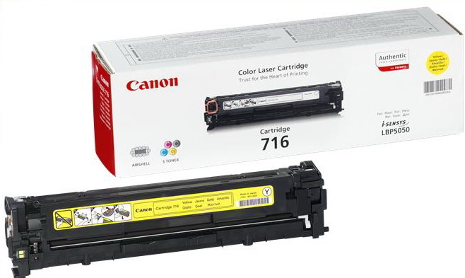 Cartucho Toner Canon 716Y Amarillo Original