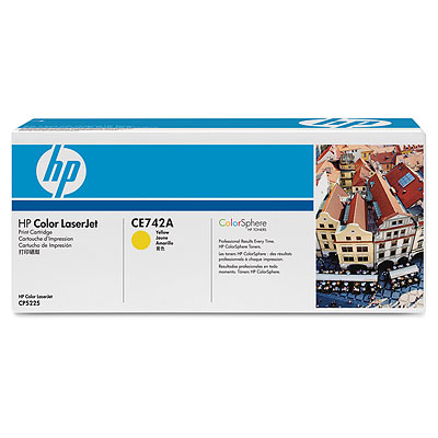 Toner Hp CE742A Amarillo Original