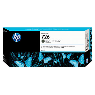 Cartucho Tinta Hp 726 Negro Mate Original