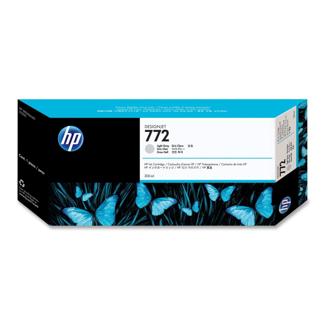 Cartucho Tinta Hp 772 Gris Claro Original