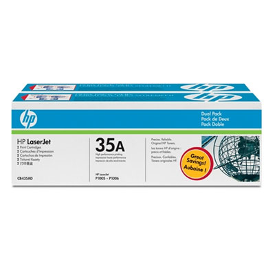 Pack 2 Toner Hp CB435AD Original