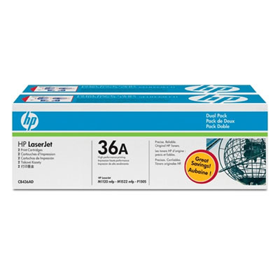 Pack 2 Toner Hp CB436AD Original