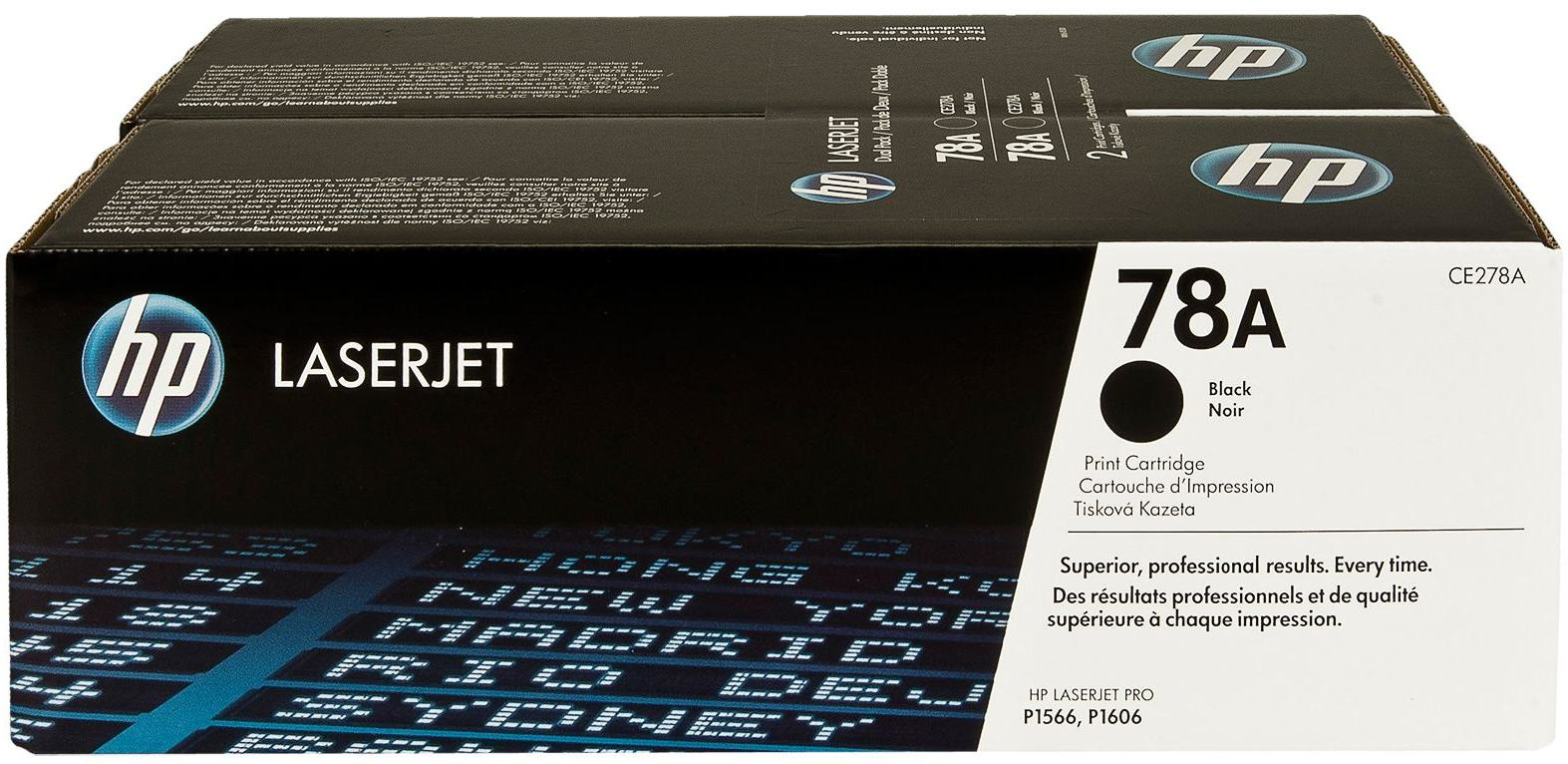 Pack 2 Toner Hp CE278AD Original