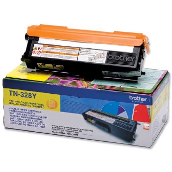 Cartucho Toner Brother TN328Y Amarillo Original