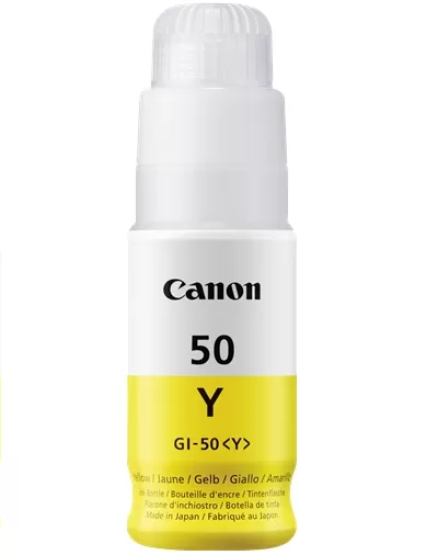 Botella Tinta Canon GI50 Amarillo Original