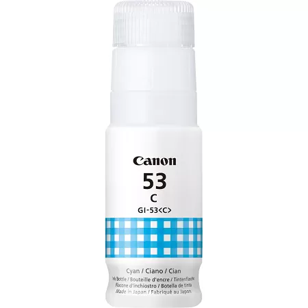 Botella Tinta Canon GI53 Cian Original