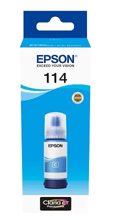 Botella Tinta Epson 114 Cian Original