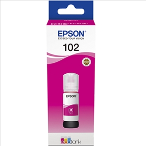 Botella de Tinta Epson 102 / T03R3 Magenta Original