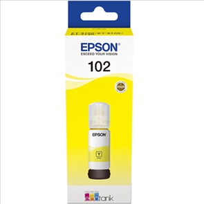 Botella de Tinta Epson 102 / T03R4 Amarillo Original