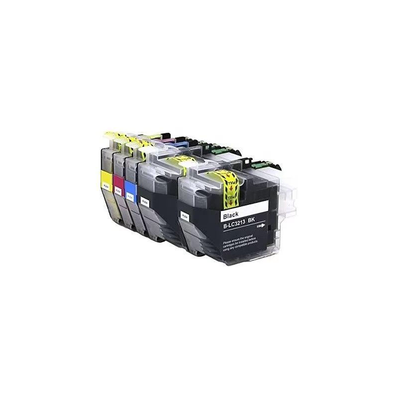 Pack 5 Cartuchos Tinta Brother LC3213 Compatible Pack 5 Cartuchos Tinta Brother LC3213 Compatible