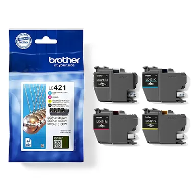 Pack 4 Cartuchos Tinta Brother LC421 Originales