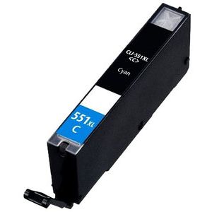 Cartucho Tinta Canon CLI551XL Cian Compatible