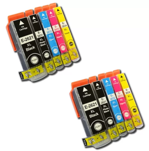 Pack 10 Cartuchos Epson 26XL Compatible