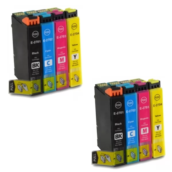 Pack 8 Epson 27XL Cartuchos Compatible