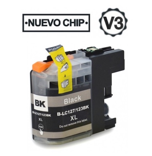 Cartucho Tinta Brother LC127BK Negro Compatible