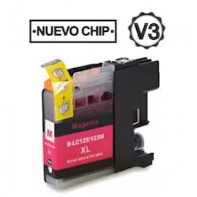 Cartucho Tinta Brother LC125M Magenta Compatible