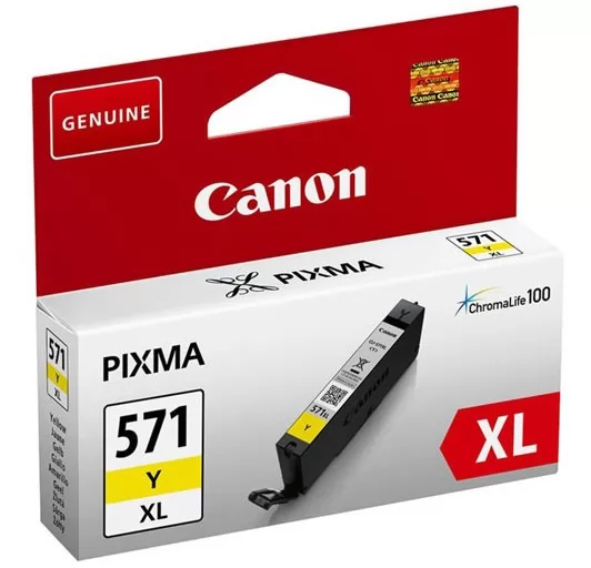 Cartucho Tinta Canon CLI571Y XL Amarillo Original