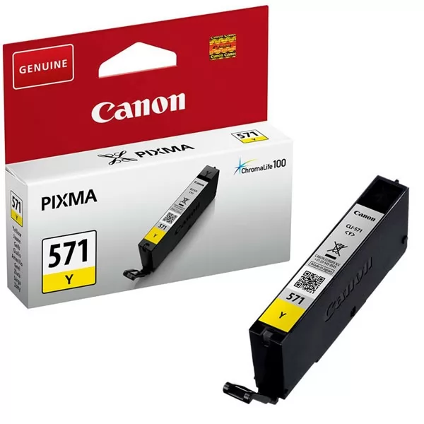 Cartucho Tinta Canon CLI571Y Amarillo Original