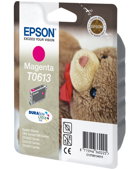 Cartucho Tinta Epson T0613 / C13T06134010 Magenta Original