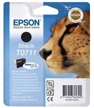 Cartucho Tinta Epson T0711 / C13T07114011 Negro Original