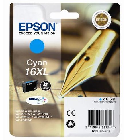 Cartucho Tinta Epson T1632 Cian Original