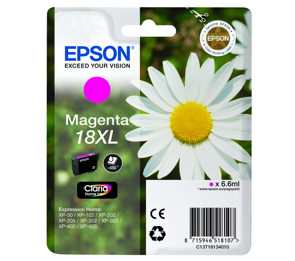 Cartucho Tinta Epson T1813 / C13T18134010 Magenta Original