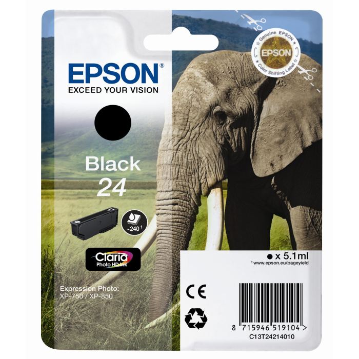 Cartucho Tinta Epson T2421 Negro Original