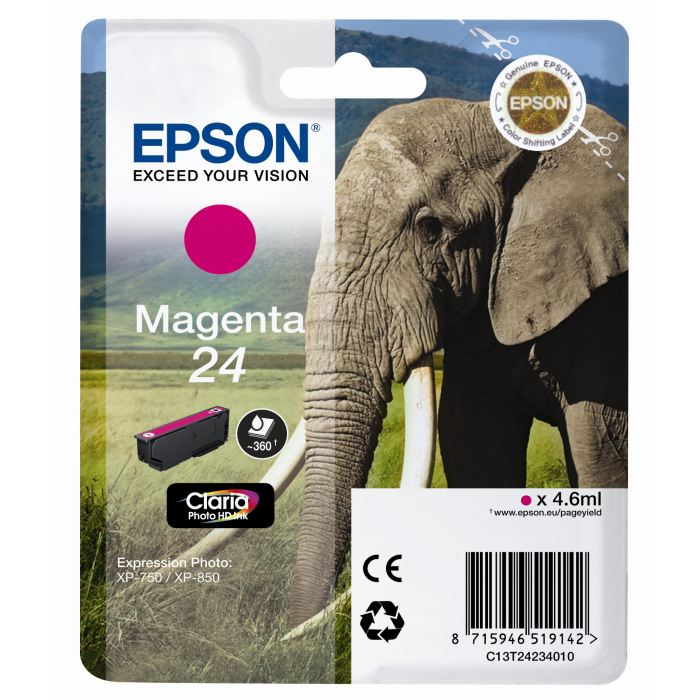 Cartucho Tinta Epson T2423 Magenta Original