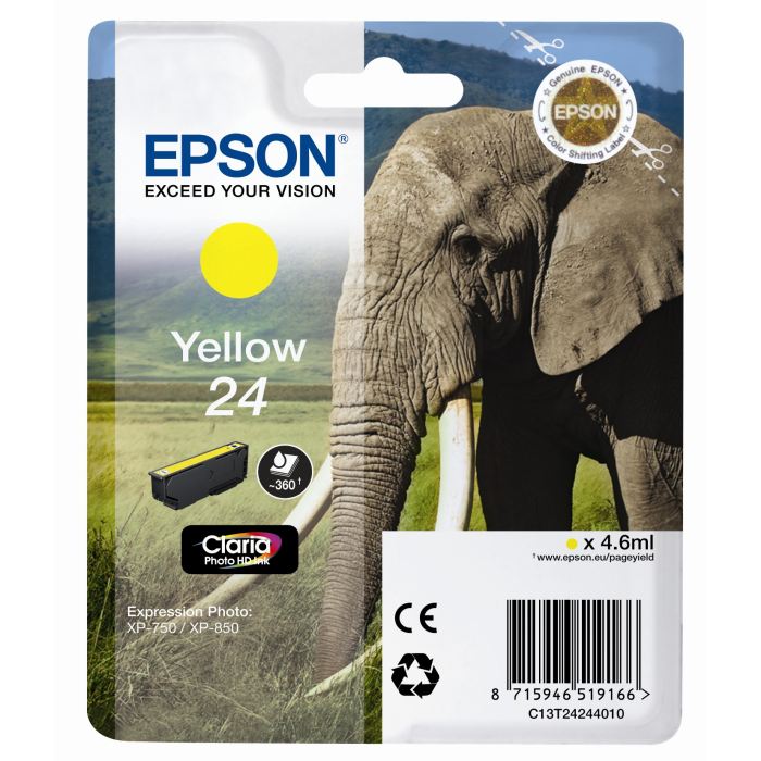 Cartucho Tinta Epson T2424 Amarillo Original