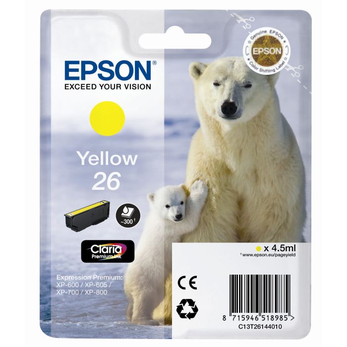 Cartucho Tinta Epson T2614 Amarillo Original