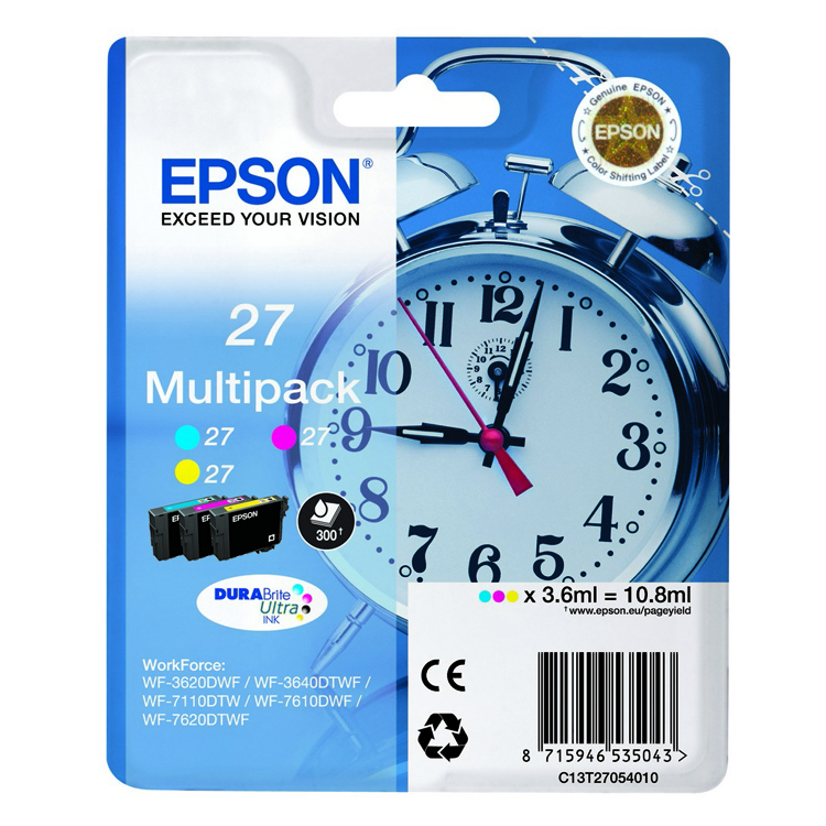 Pack 3 Cartuchos Tinta Epson T2705 Original