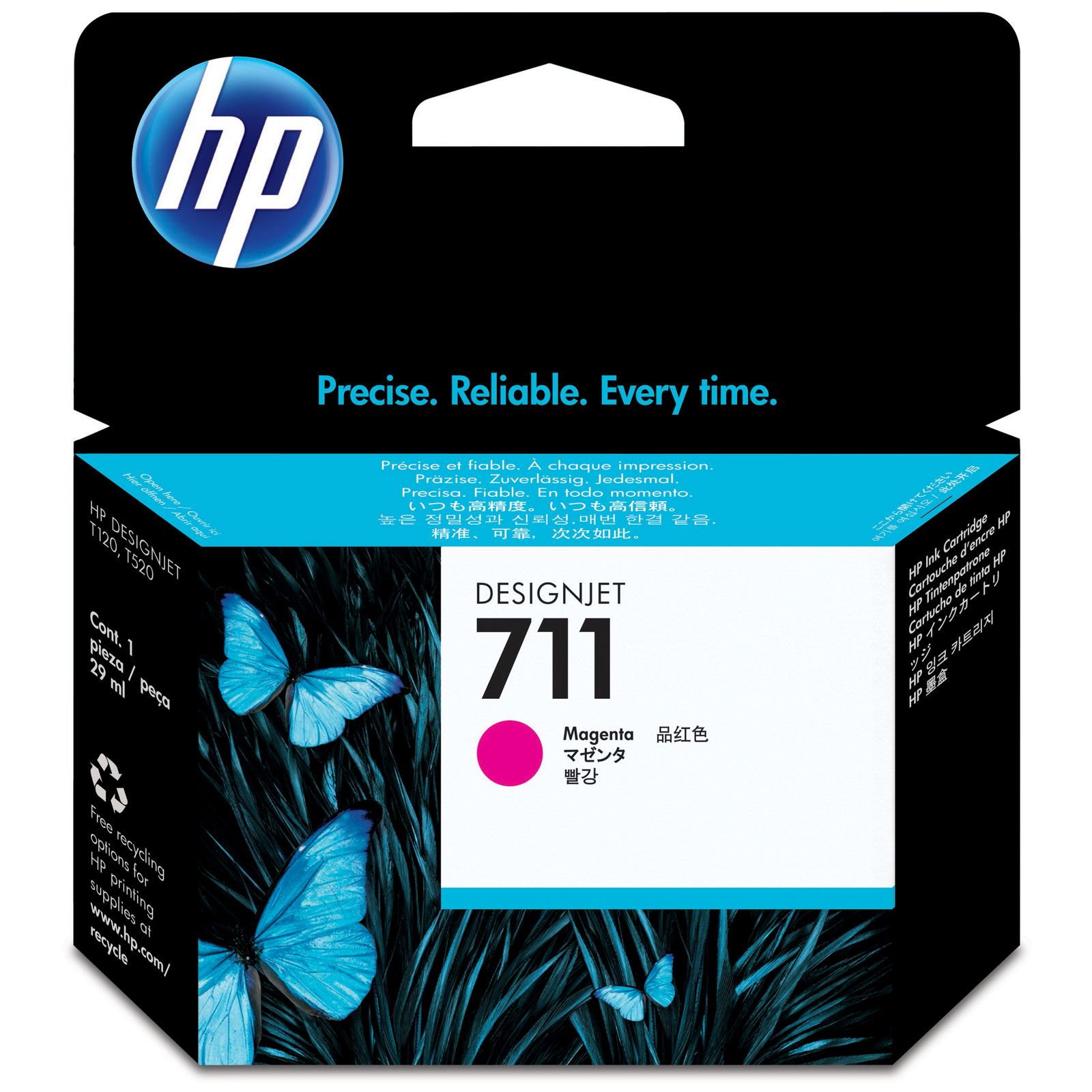 Cartucho Tinta Hp 711 Magenta Original