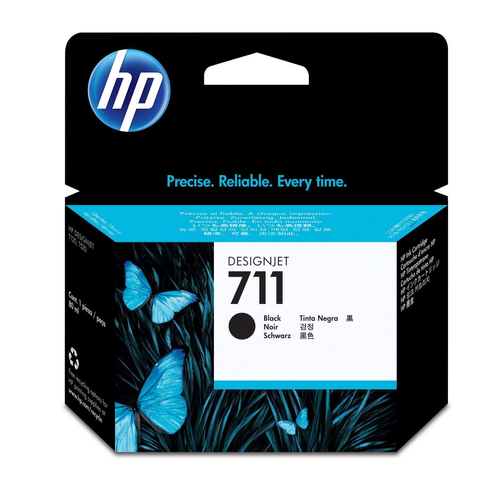 Cartucho Tinta Hp 711 Negro Original