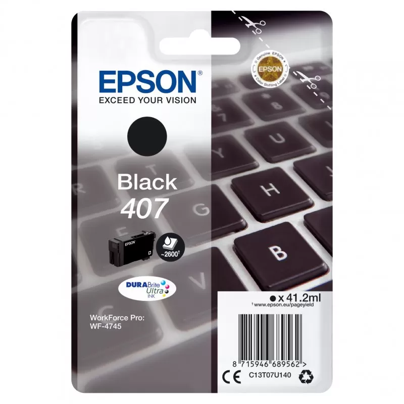 Cartucho Tinta Epson 407 Negro Original