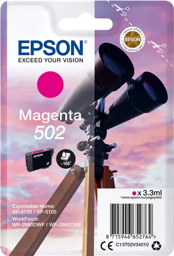 Cartucho Tinta Epson 502 Magenta Original