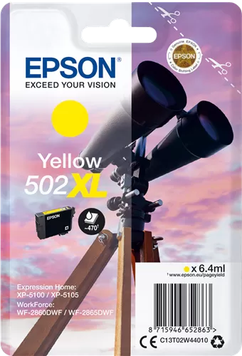 Cartucho Tinta Epson 502XL Amarillo Original