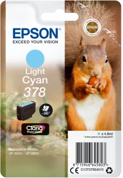 Cartucho Tinta Epson T3785 Cian Claro Original