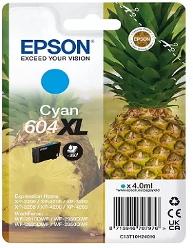 Cartucho Tinta Epson 604XL Cian Original