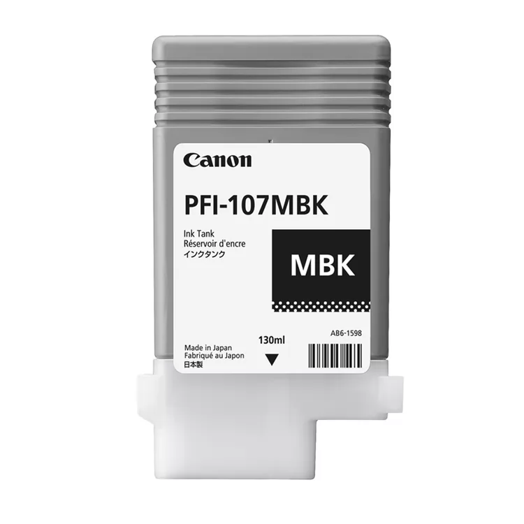 Cartucho Tinta Canon PFI107MBK Negro Mate Original