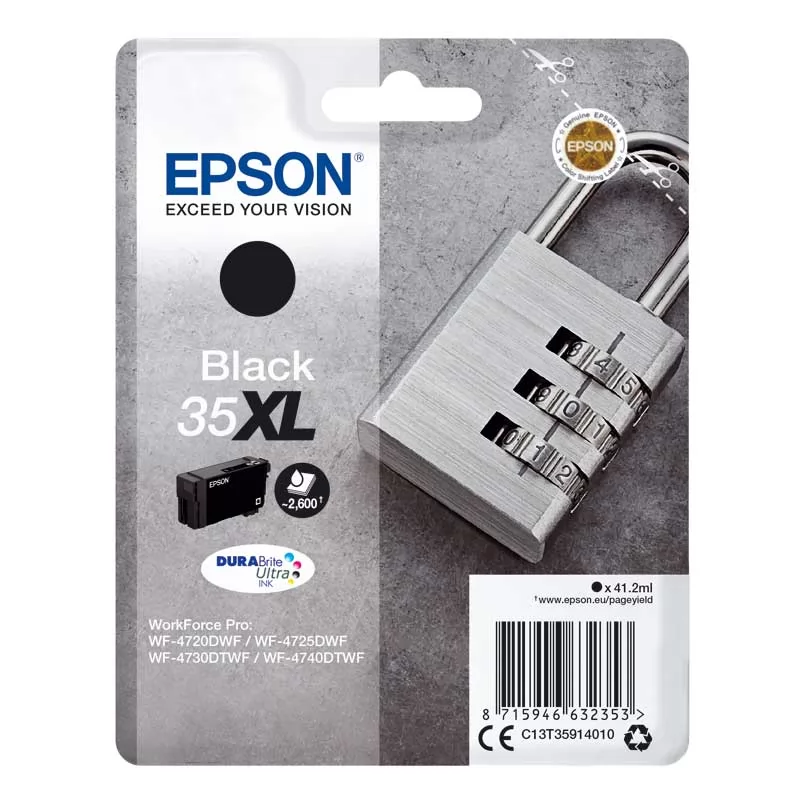 Cartucho Tinta Epson T3591 XL Negro Original