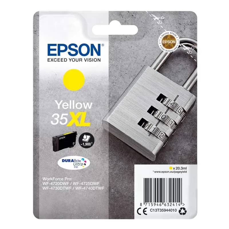 Cartucho Tinta Epson T3594 XL Amarillo Original