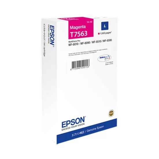 Cartucho Tinta Epson T7563 Magenta Original