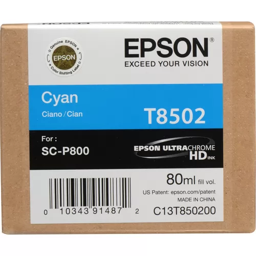 Cartucho Tinta Epson T8502 Cian Original