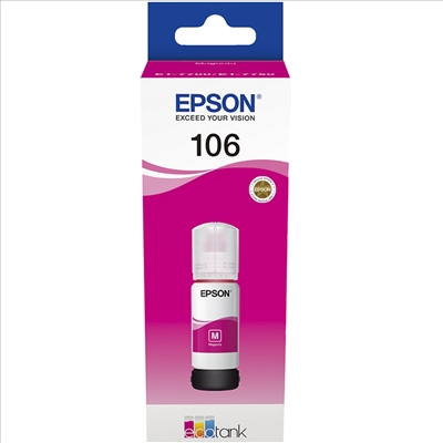 Botella de Tinta Epson 106 Magenta Original