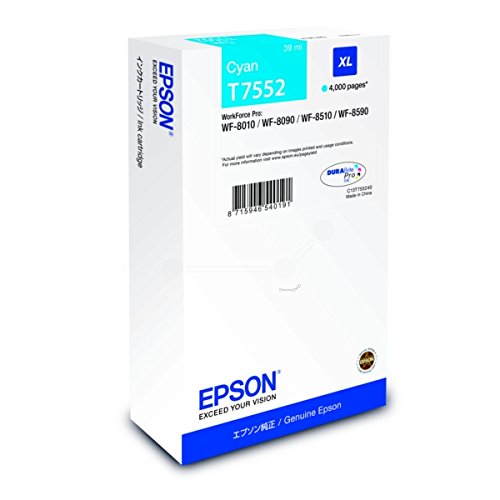 Cartucho Tinta Epson T7552 Cian Original