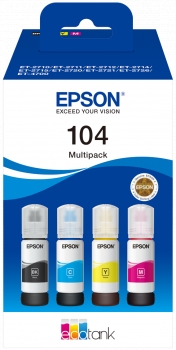 Multipack Botellas Tinta Epson 104 Original