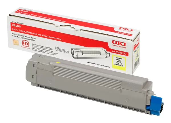 Toner Oki 43487709 Amarillo Original