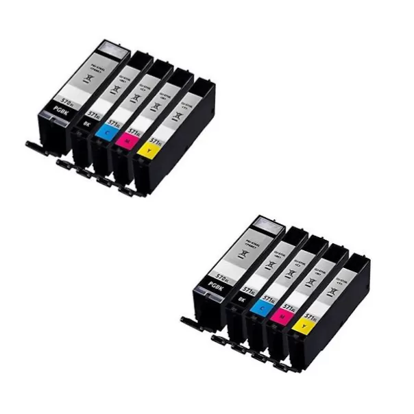 Pack 10 Cartuchos Tinta Canon PGI570XL CLI571XL Compatibles