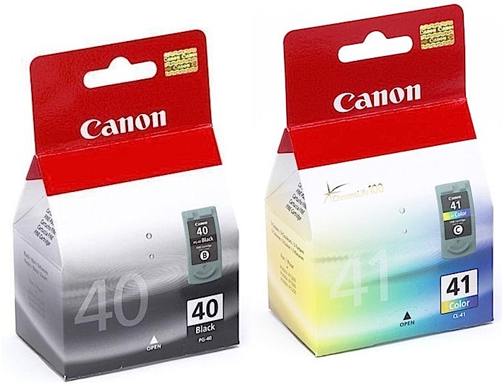 Pack 2 Cartuchos Tinta Canon PG40 CL41 Negro + Color Original